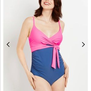 Motherhood Maternity split block swim suit